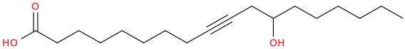 9 octadecynoic acid, 12 hydroxy 